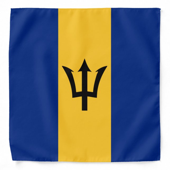 Barbadian Flag (Barbados) (Bajan) Bandana (Front)