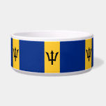 Barbadian Flag (Barbados) (Bajan) Bowl<br><div class="desc">This design features the national flag of Barbados, which is an island country in the Lesser Antilles of the West Indies, in the Caribbean region of North America. Barbados is in the western area of the North Atlantic, to the east of the Windward Islands and the Caribbean Sea. The capital...</div>