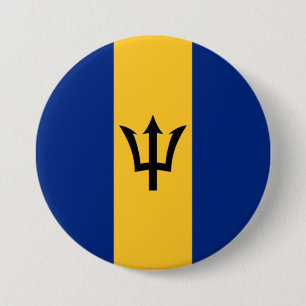 Barbadian Flag (Barbados) (Bajan) Button