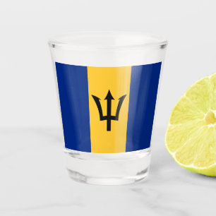 Barbadian Flag (Barbados) (Bajan) Shot Glass