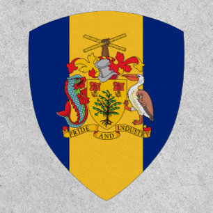 Barbadian Flag & Coat of Arms, Flag of Barbados Patch