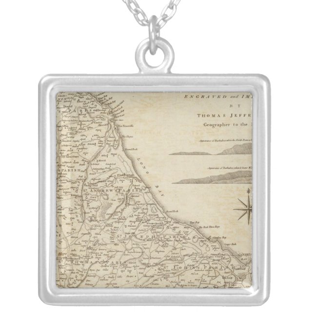 Barbadoes Silver Plated Necklace (Front)