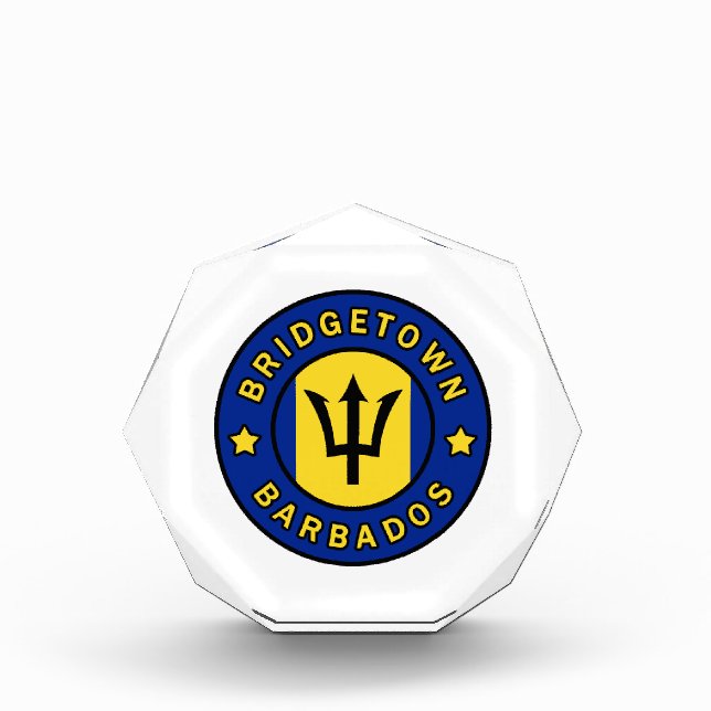 Barbados Acrylic Award (Front)