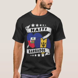 Barbados And Haiti Flag T-Shirt