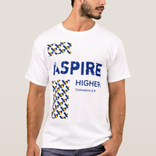 Barbados ASPIRE HIGHER Inspirational Scripture T-Shirt