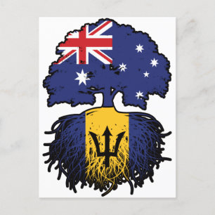 Barbados Barbadian Australian Australia Tree Roots Postcard