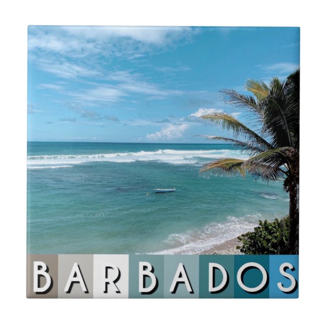Barbados Beach Ceramic Tile (Front)
