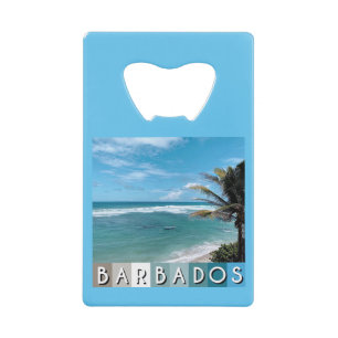 Barbados Beach Credit Card Bottle Opener