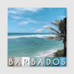 Barbados Beach Magnet<br><div class="desc">Barbados Beach

Beautiful serene,  summer ocean and beach photo taken in Barbados.
By celeste@khoncepts.com
#barbadosbeach</div>