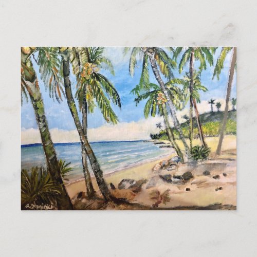 Barbados Beach Postcard