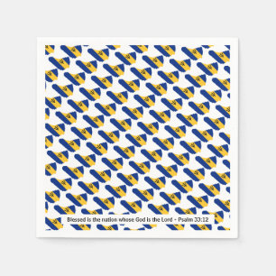 BARBADOS Blessed Nation Celebrations Paper Napkins