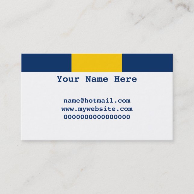 Barbados Business Card (Front)