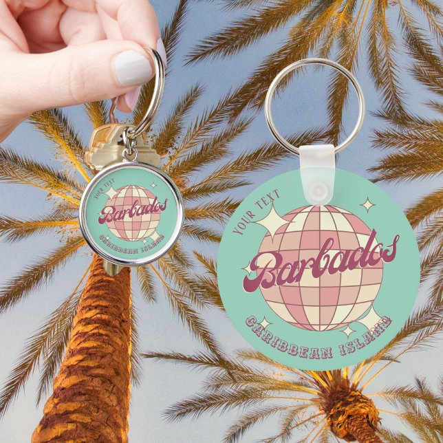 Barbados Caribbean Island accessory gift  Keychain (Creator Uploaded)