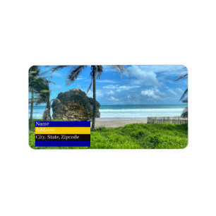 Barbados - Cattlewash Beach Label