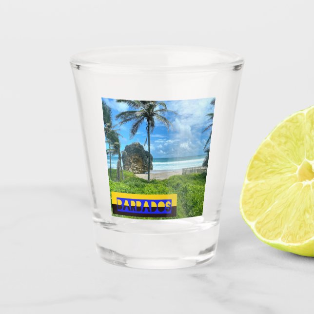 Barbados - Cattlewash Beach Shot Glass (Front)