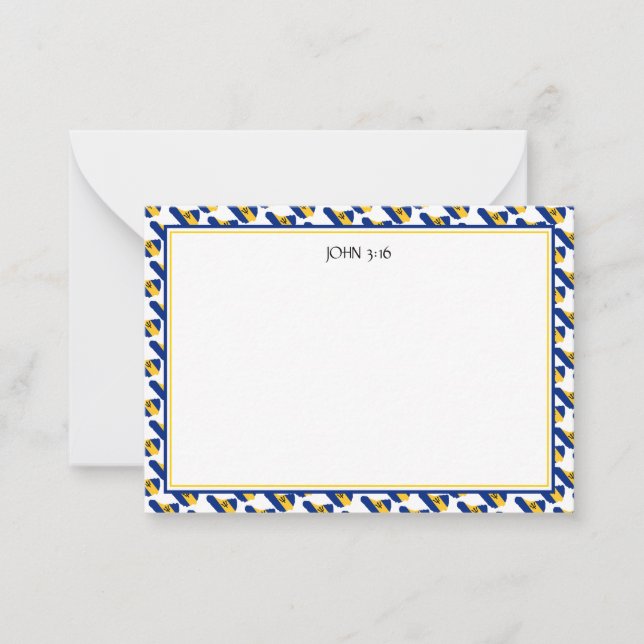 BARBADOS Christian Scripture Custom Note Card (Front)