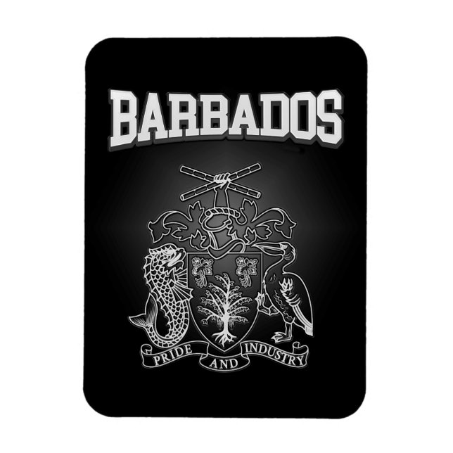 Barbados Coat of Arms Magnet (Vertical)