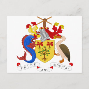 Barbados Coat of Arms Postcard