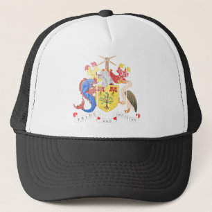Barbados Coat Of Arms Trucker Hat