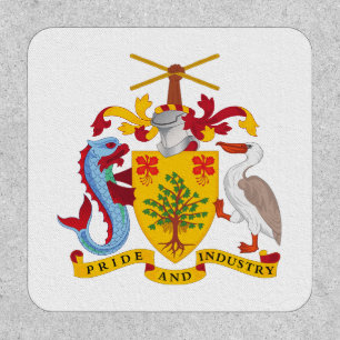 Barbados country coat arms symbol emblem flag patch