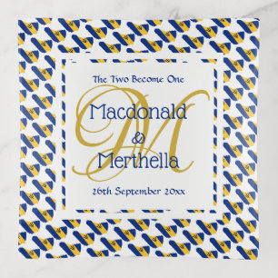 BARBADOS Custom Favor Gift Keepsake Wedding Trinket Tray