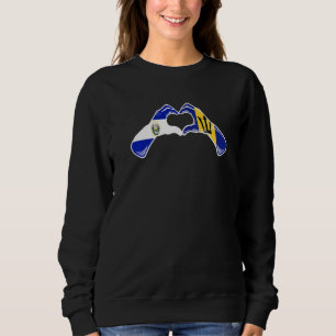 Barbados El Salvador Flag Barbadian Salvadorian He Sweatshirt