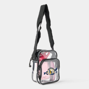 Barbados Emblem Caribbean Pride Fan Gear Clear Crossbody Bag
