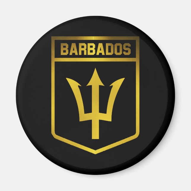 Barbados Emblem Magnet (Front)