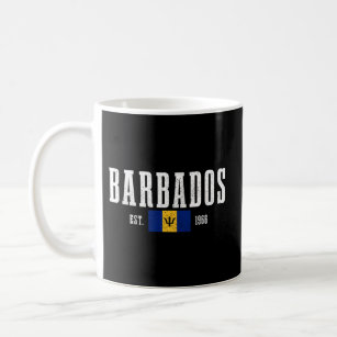 Barbados Est 1966 Barbadian Flag Pride Barbados Coffee Mug