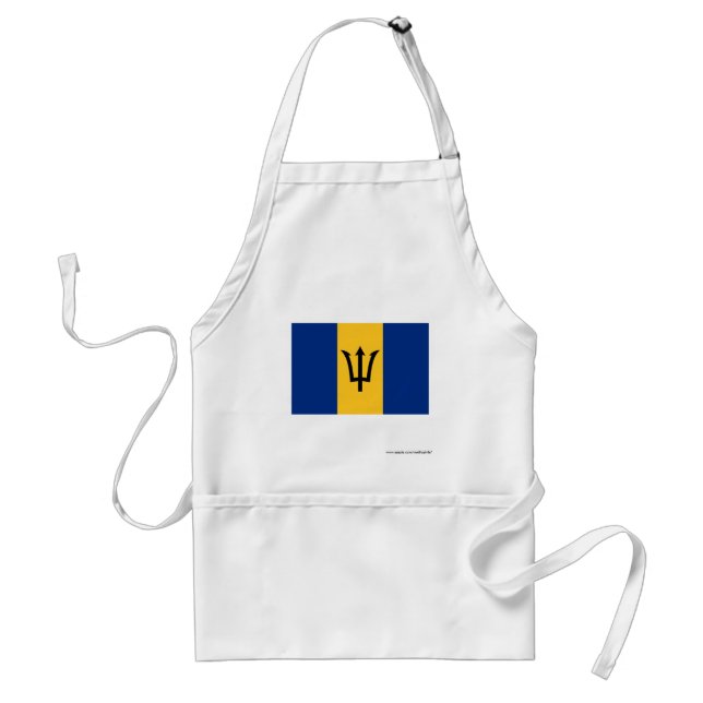 Barbados Flag Adult Apron (Front)