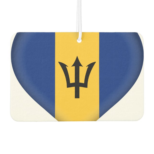 Barbados Flag Air Freshener (Front)