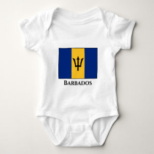 Barbados Flag Baby Bodysuit