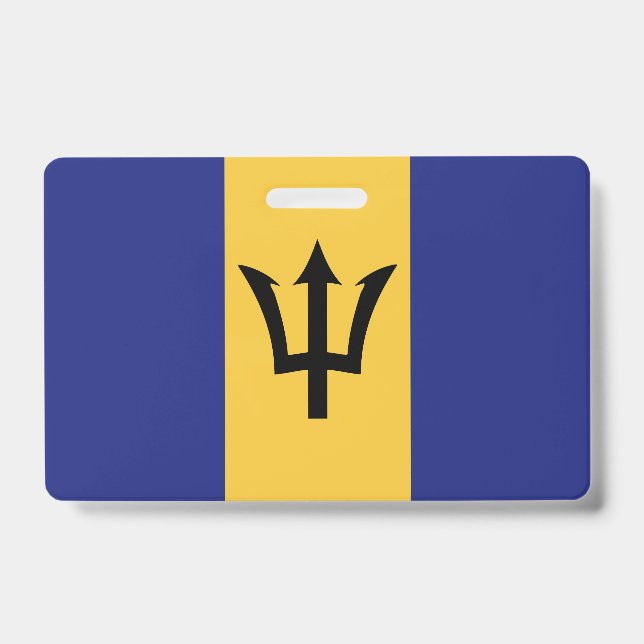 Barbados flag badge (Front)