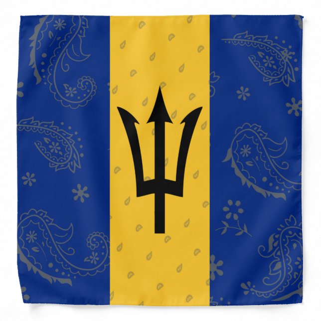 Barbados Flag Bandana (Front)