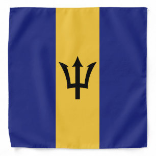 Barbados flag bandana