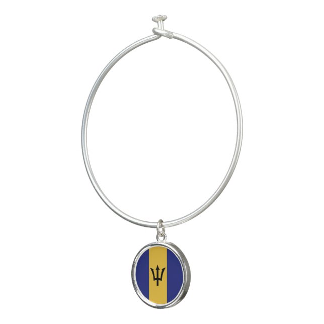 Barbados flag bangle bracelet (3/4)