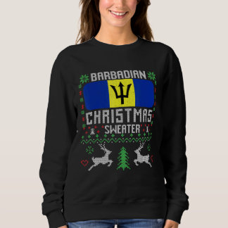 Barbados Flag Barbadian Christmas Sweater