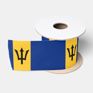 Barbados Flag & Barbados travel, holiday/sports Satin Ribbon
