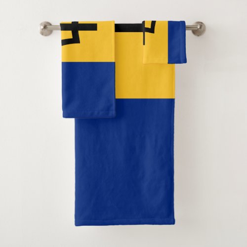 Barbados Flag Bath Towel Set