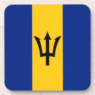 Barbados Flag Beverage Coaster
