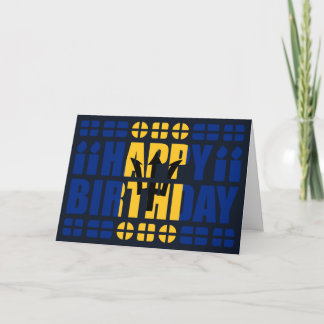 Barbados Flag Birthday Card