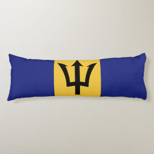 Barbados flag body pillow