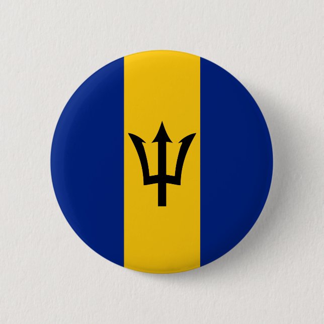 Barbados  Flag Button (Front)