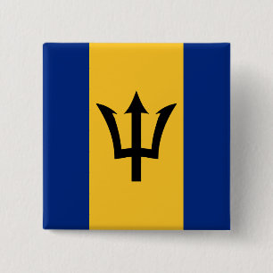 Barbados Flag Button