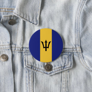 Barbados flag button