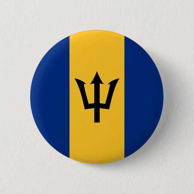 Barbados Flag Button (Front)