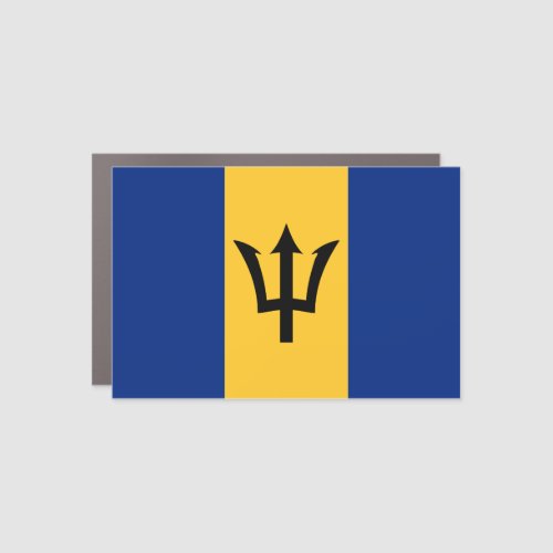 Barbados Flag Car Magnet