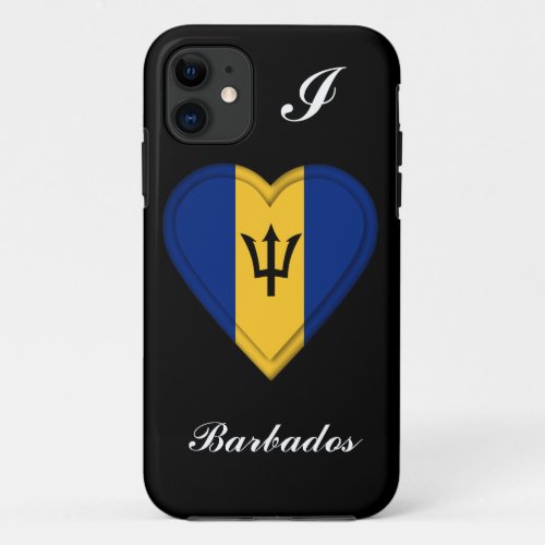 Barbados Flag iPhone 11 Case