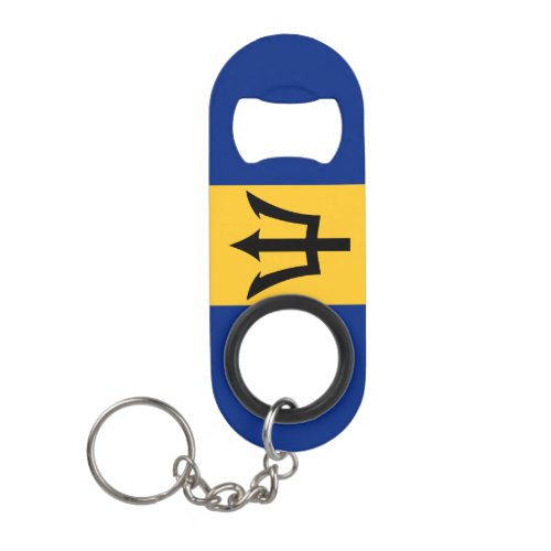 Barbados Flag Charming Patriotic Keychain Bottle Opener