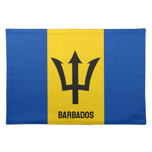 Barbados Flag Cloth Placemat